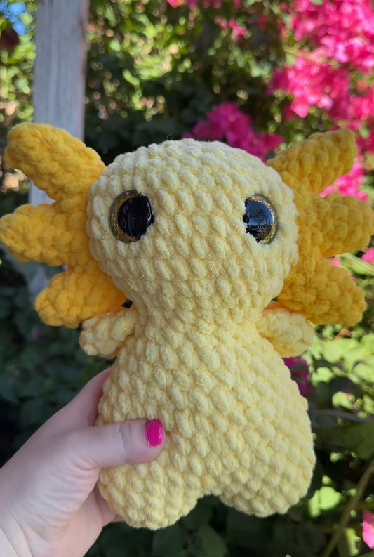 Yellow Sparkle Axolotl